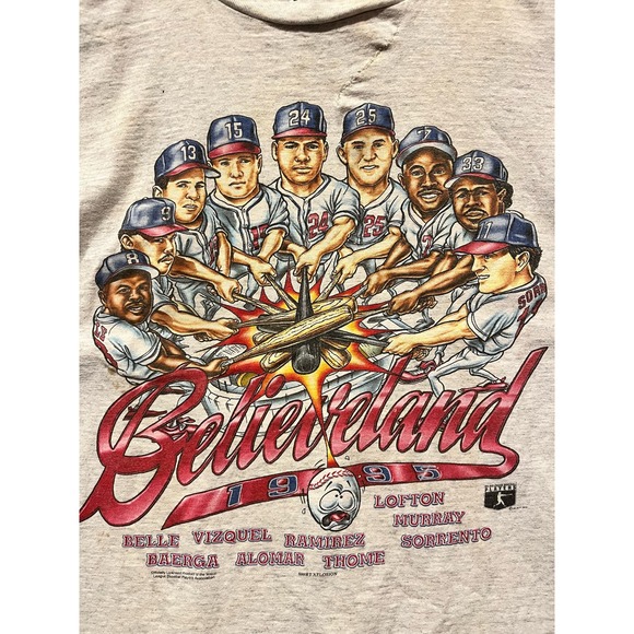 Vintage 90s Tultex Cleavland Indians character tee - Picture 2 of 5